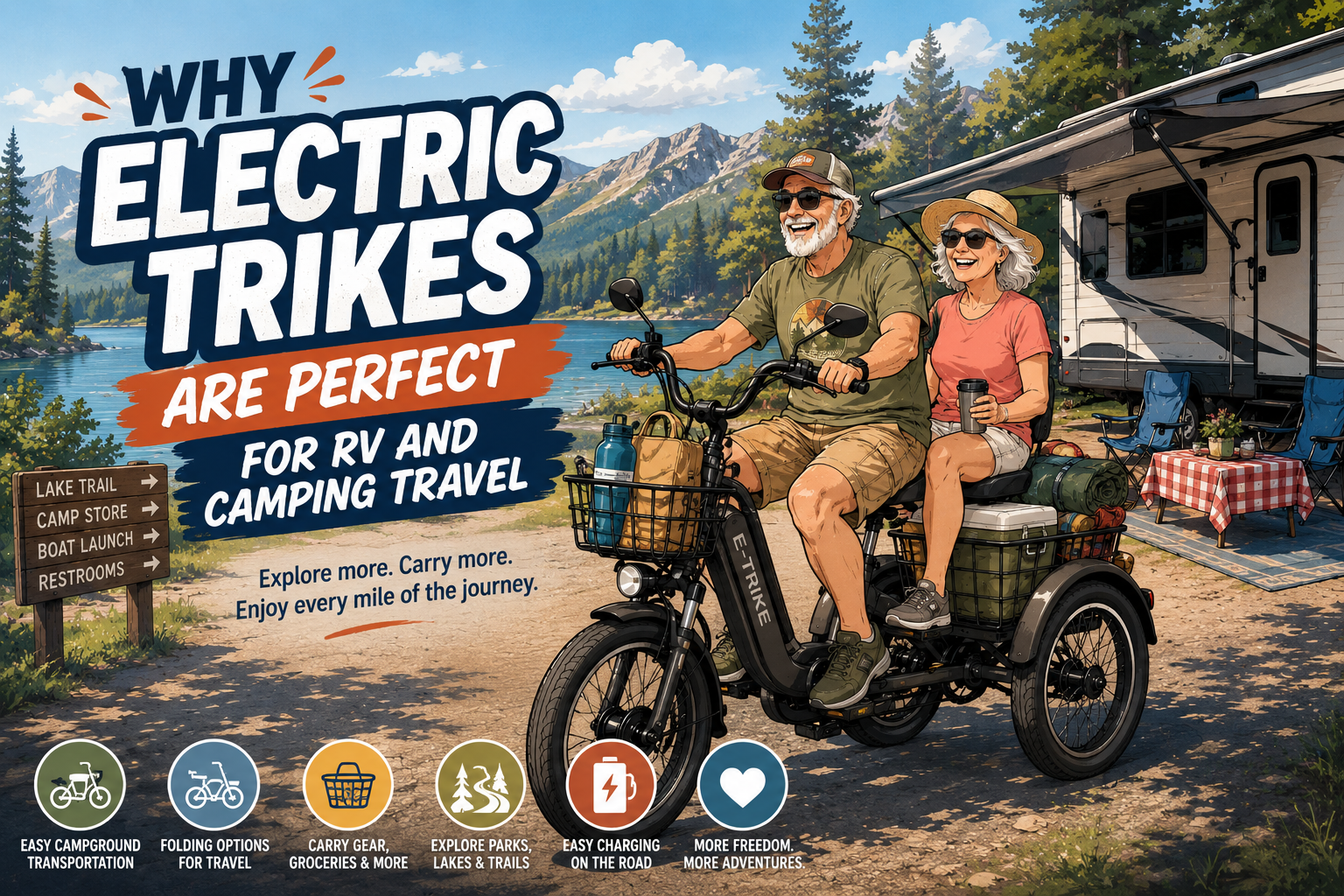 Why Electric Trikes Are Perfect for RV and Camping Travel